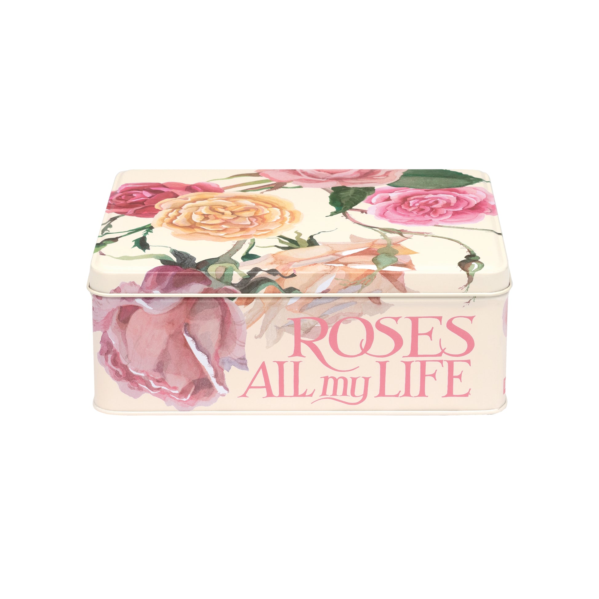 Emma Bridgewater- Roses Design, Deep Rectangular Tin - Kitchentins.com