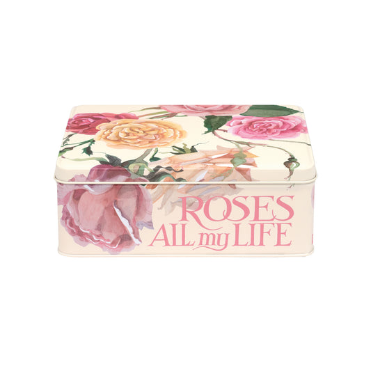 Emma Bridgewater- Roses Design, Deep Rectangular Tin - Kitchentins.com