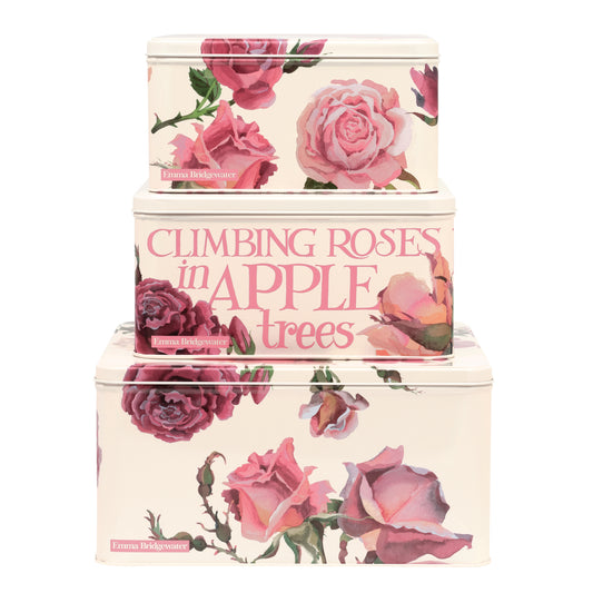 Emma Bridgewater- Roses Design, Set of 3 Square Cake Tins - Kitchentins.com