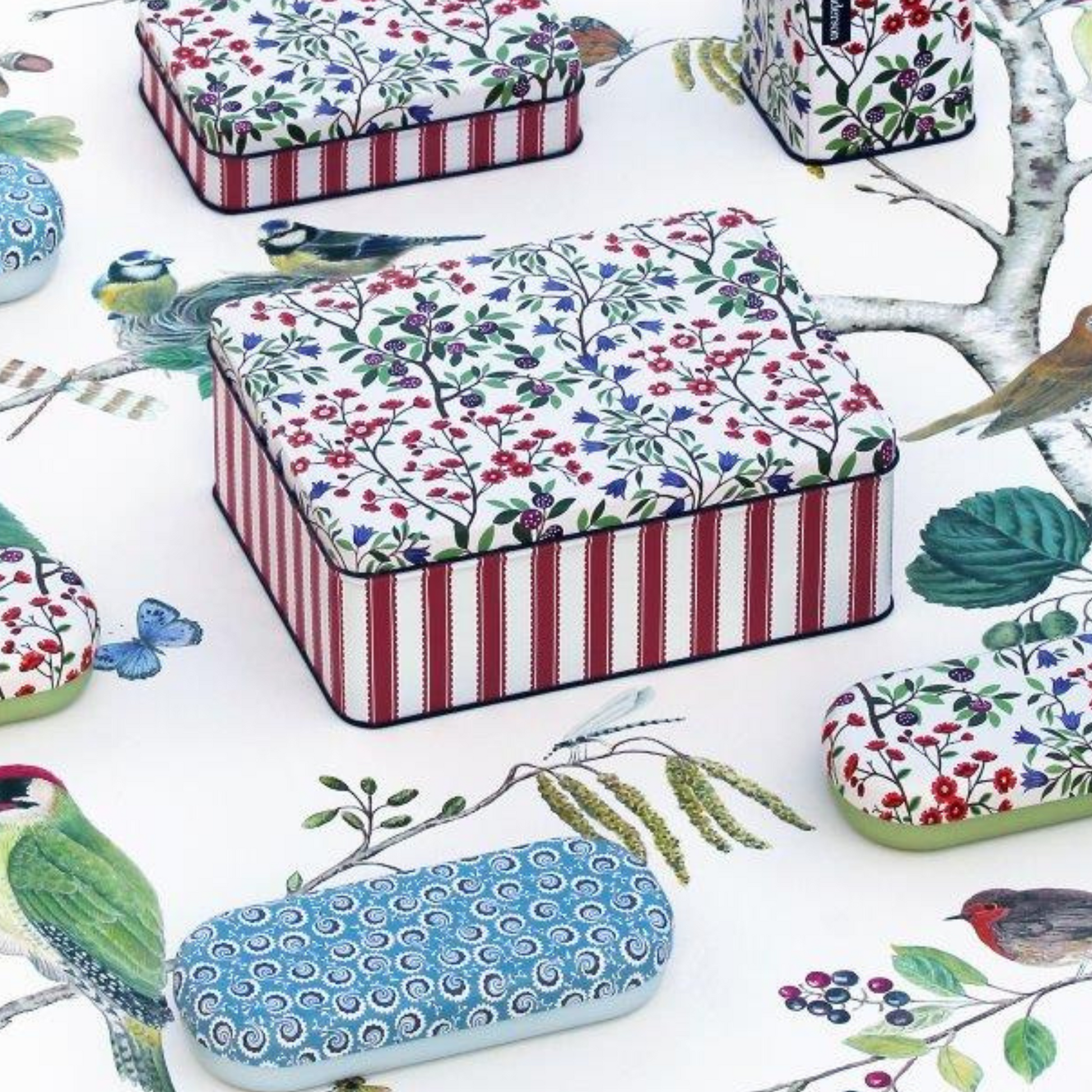 Kitchentins - Sanderson Foraging Deep Rectangular Tin