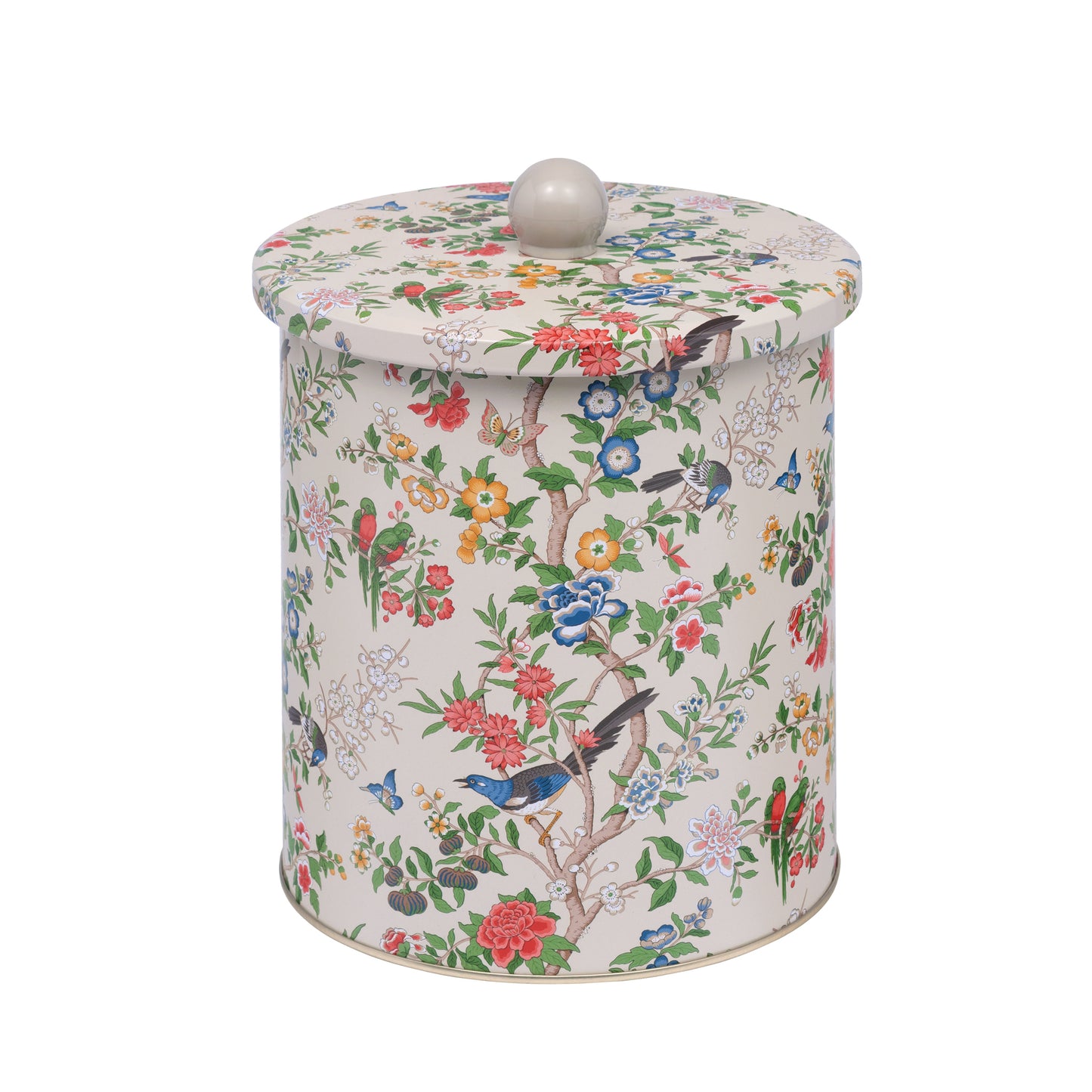 Sanderson- Chinoiserie Hall Medium Biscuit Barrel - Kitchentins.com