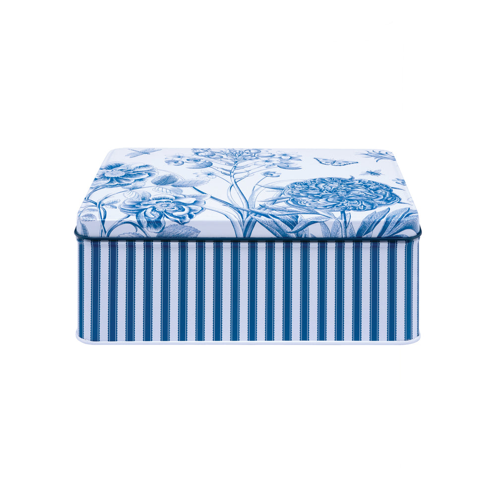 Sanderson - Etchings & Roses Deep Rectangular Tin