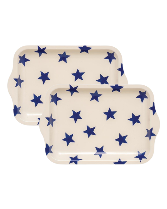 Emma Bridgewater - Blue Stars Small Tin Tray - Kitchentins