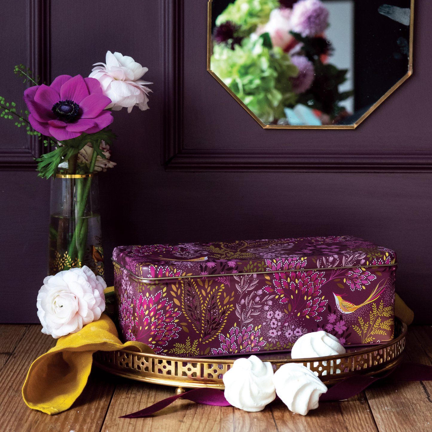 Kitchentins - Sara Miller Haveli Garden Long Deep Rectangular Tin