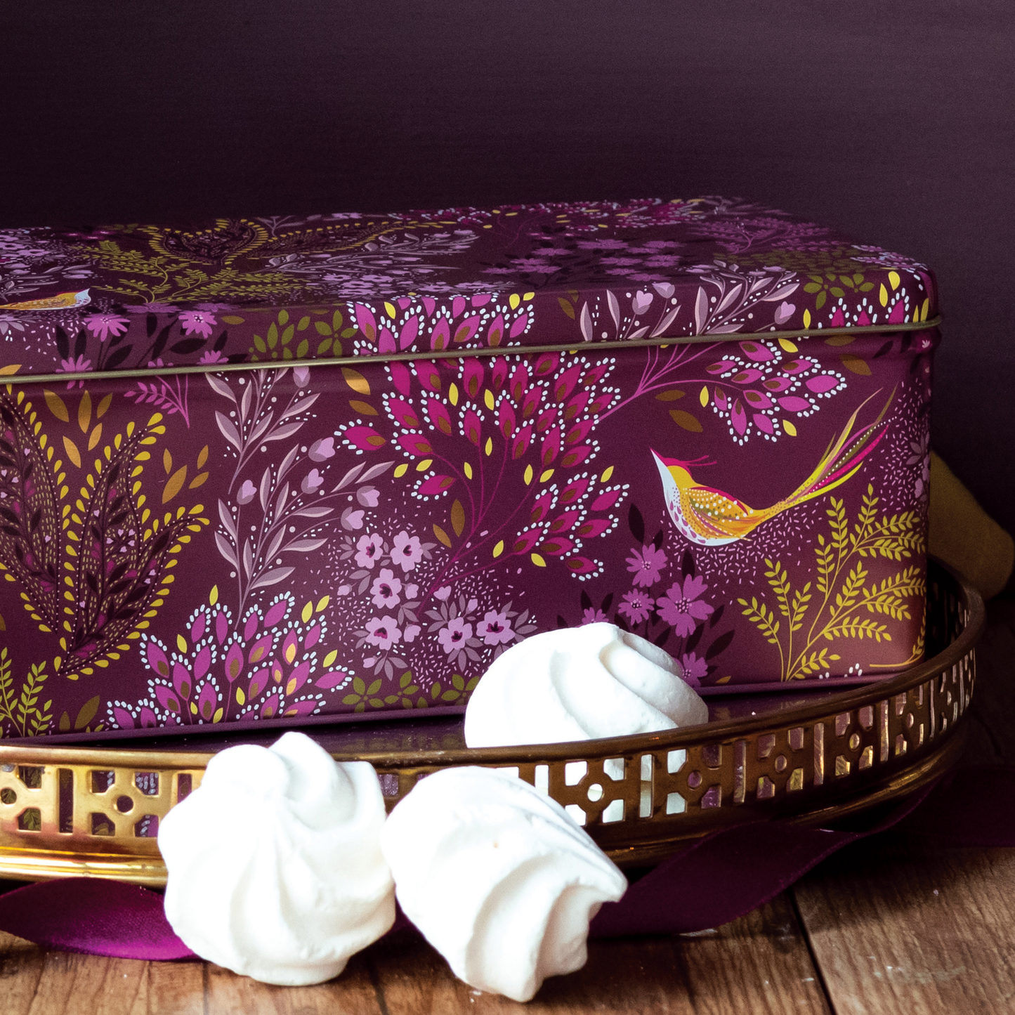 Kitchentins - Sara Miller Haveli Garden Long Deep Rectangular Tin