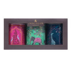 Sara Miller - India, Set of 3 Round Caddies