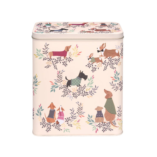 Kitchentins - Sara Miller London - Dapper Dogs Large Rectangular Storage Tin
