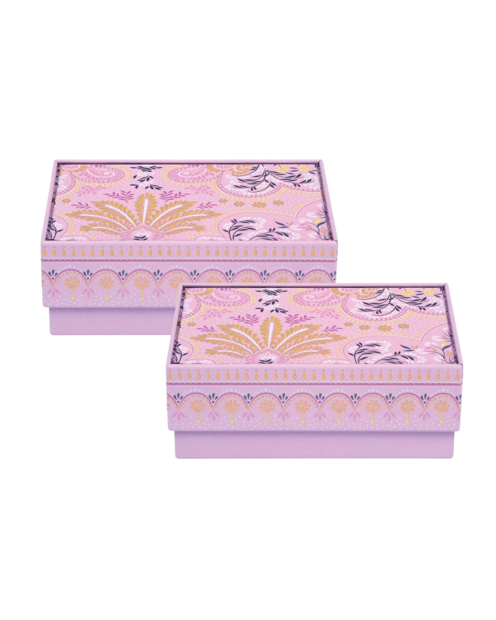 Sara Miller - Filigree Small Rectangular Tin, Set of 2