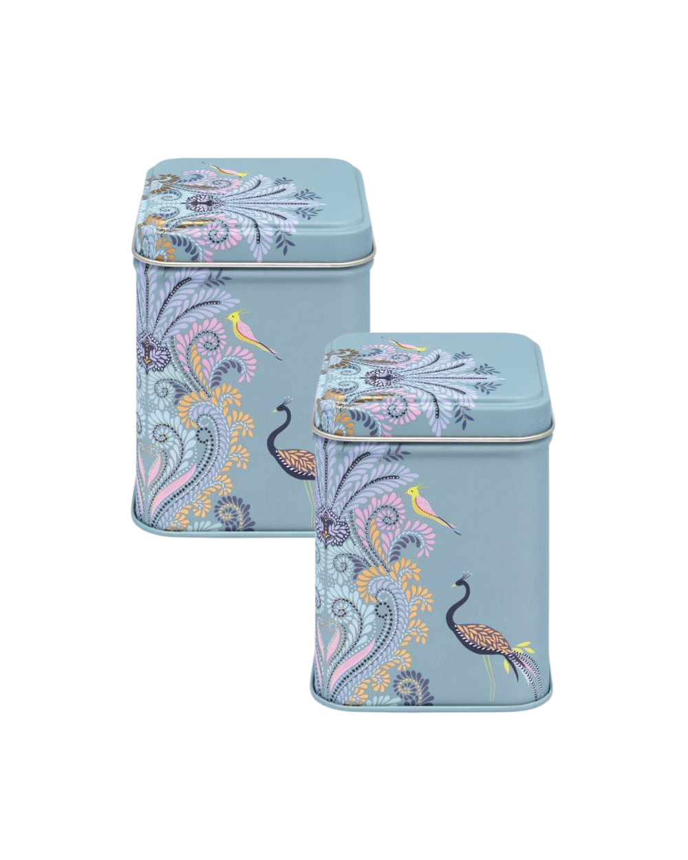 Sara Miller - Filigree Small Square Tin, Set of 2