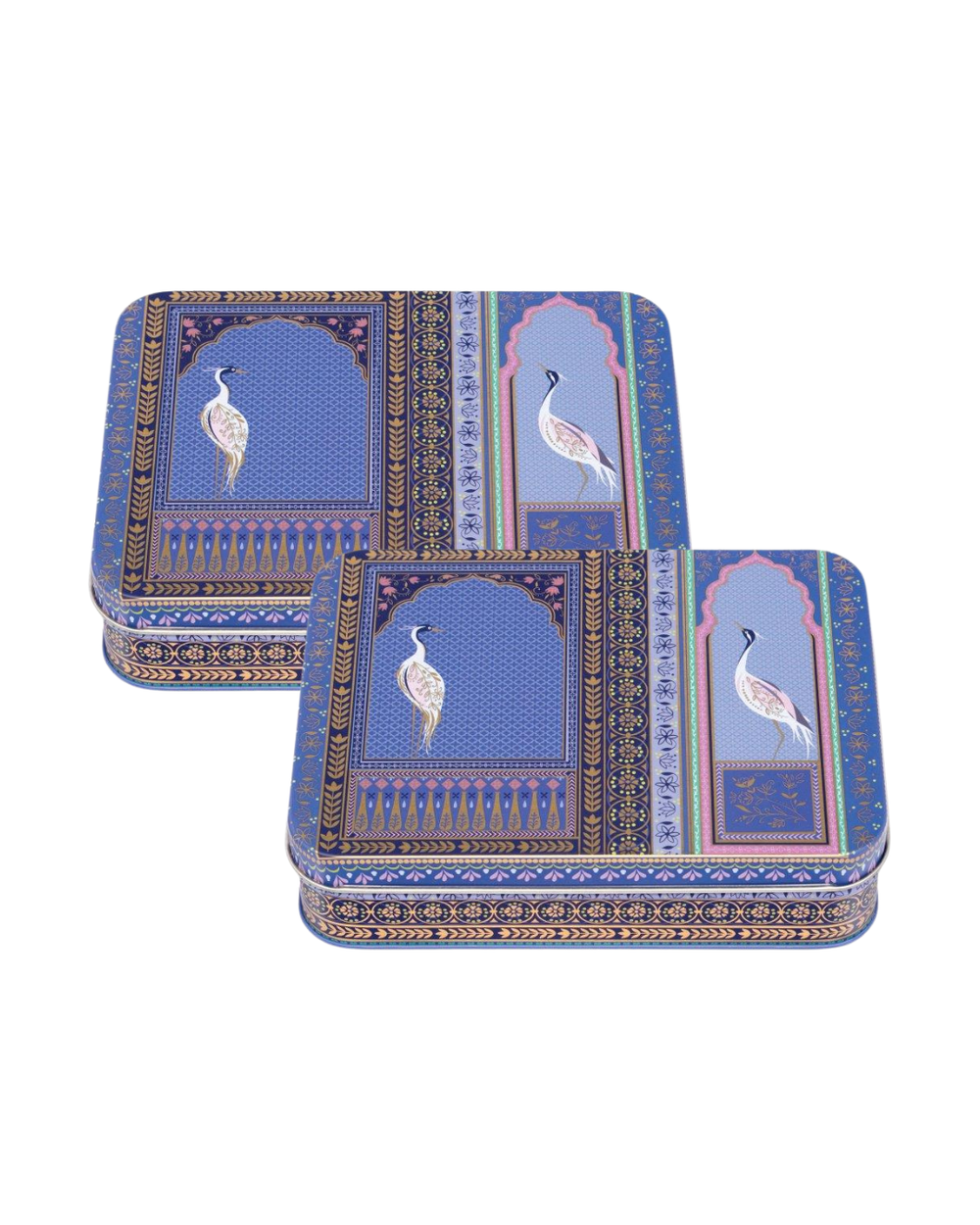 Sara Miller - New India Small Rectangular Tin, Set of 2