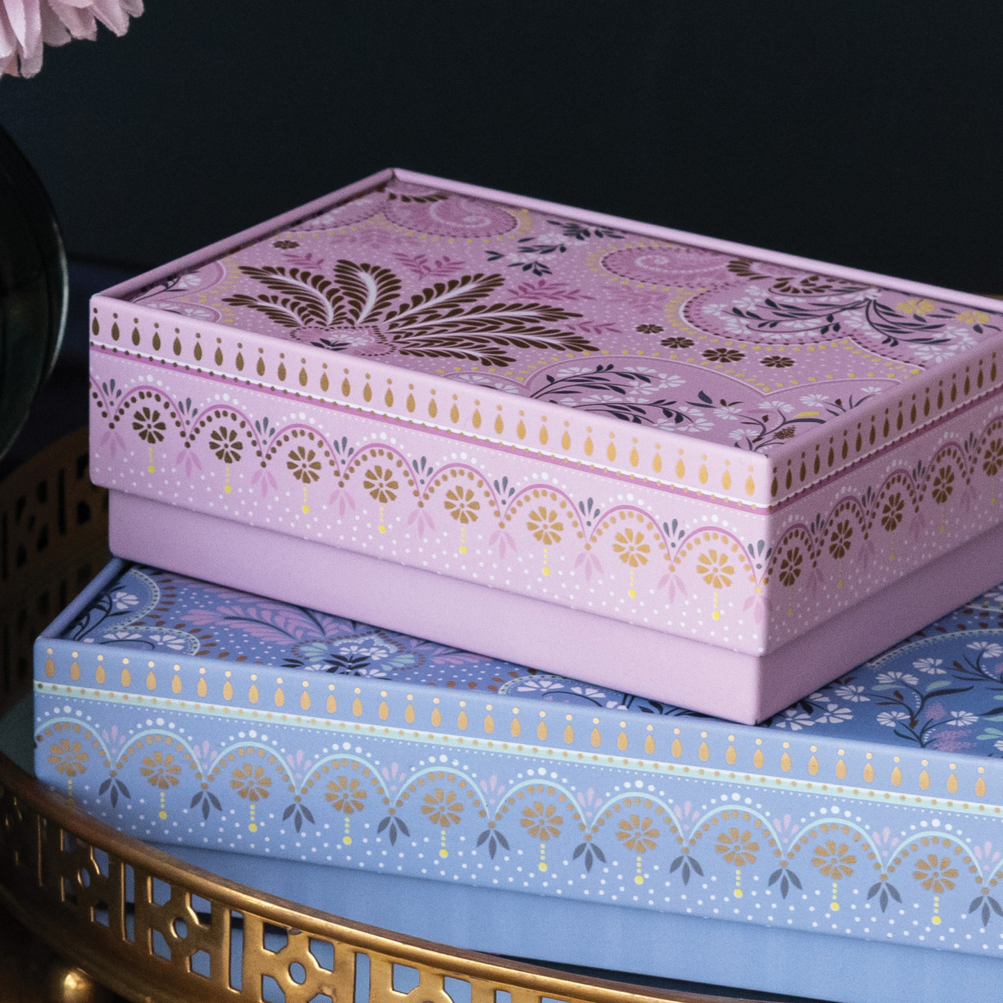 Kitchentins - Sara Miller Filigree Set of 2 Gift Tins