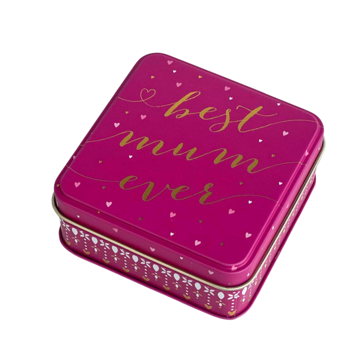 Kitchentins - Sara Miller Little Gestures Small Square Tin- Best Mum Ever