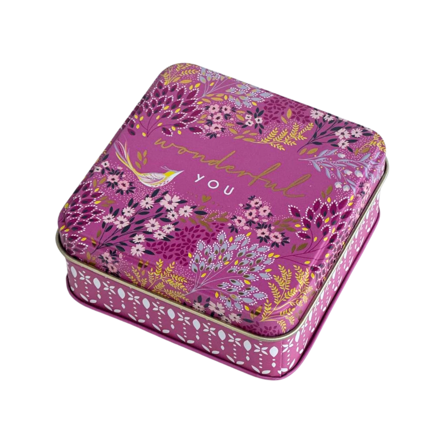 Kitchentins - Sara Miller Little Gestures Small Square Tin- Wonderful You