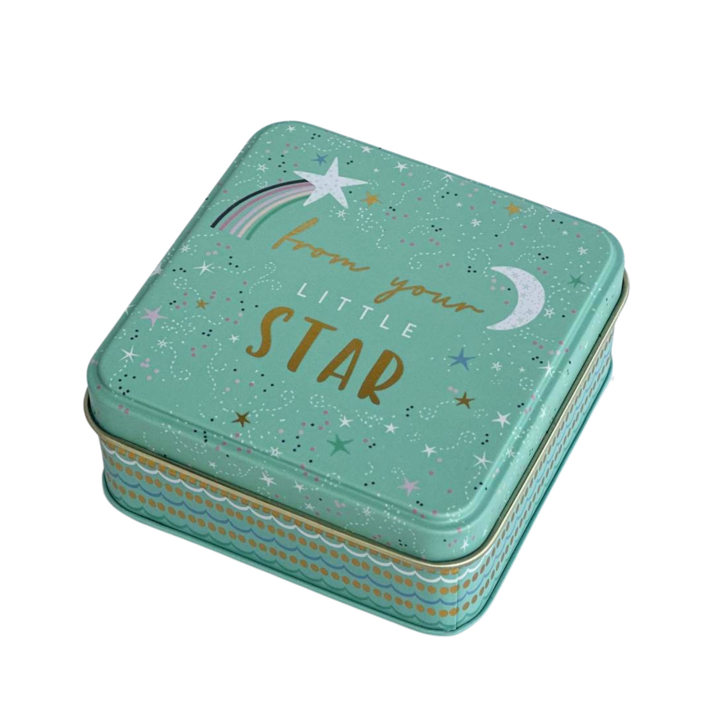 Kitchentins - Sara Miller Little Gestures Small Square Tin- From Your Little Star