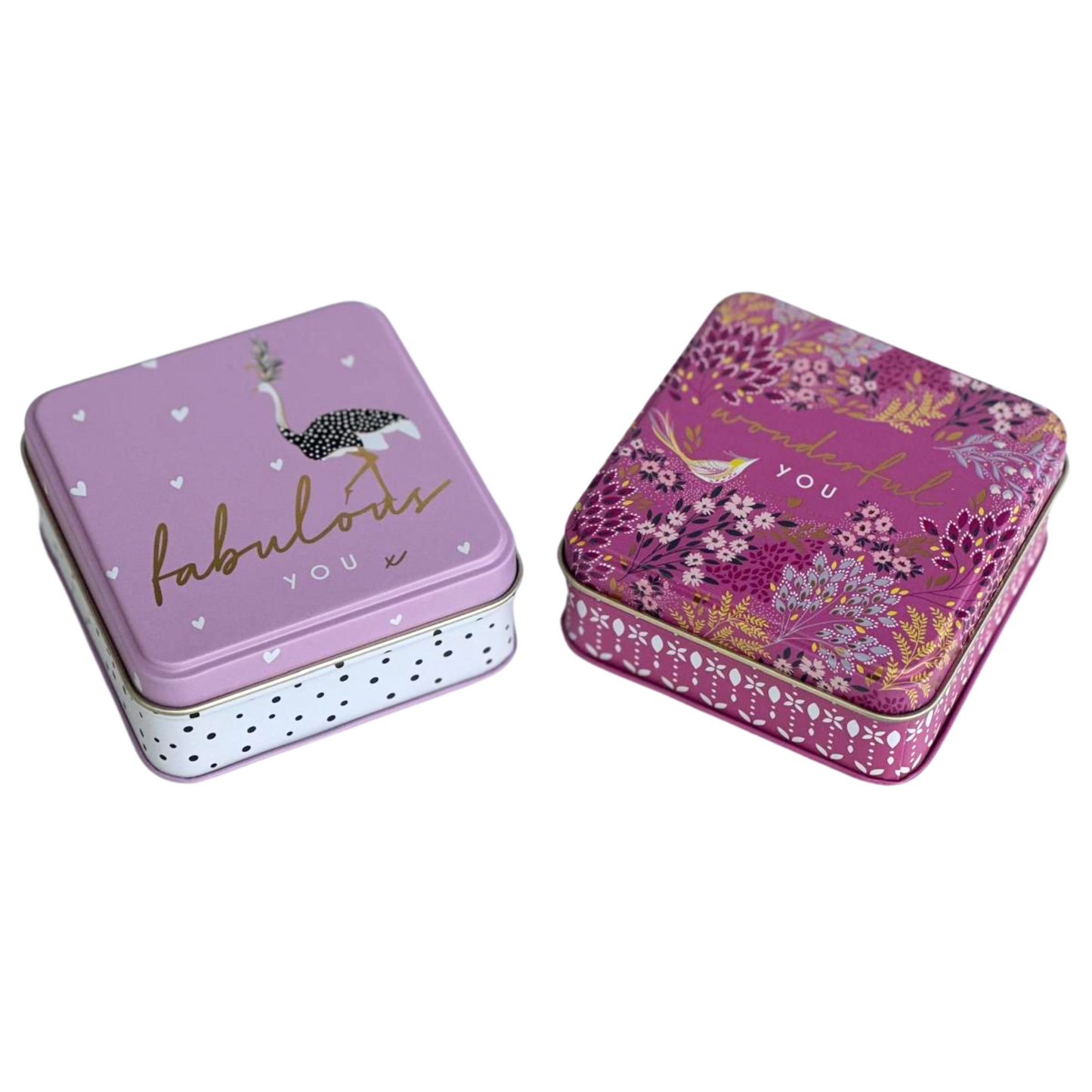 Kitchentins - Sara Miller Little Gestures Small Square Tin Set 2