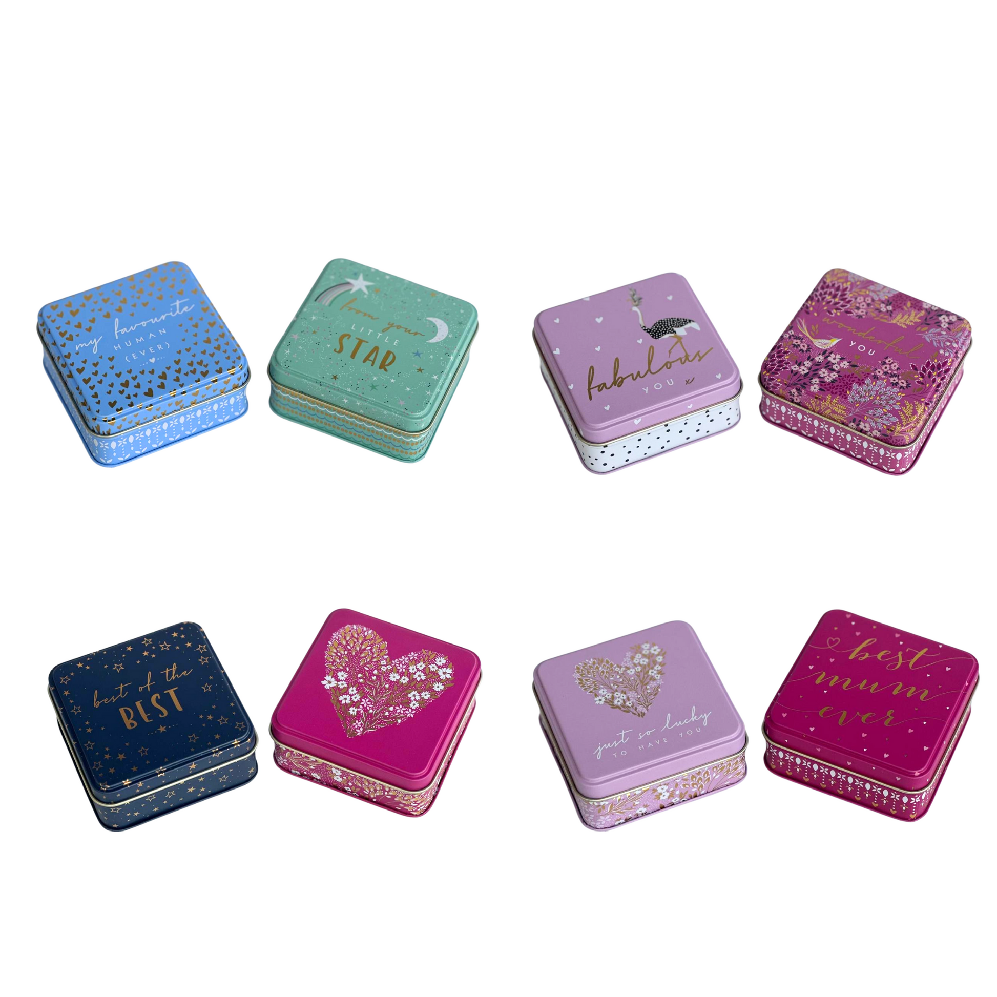 Kitchentins - Sara Miller Little Gestures Small Square Tin Sets