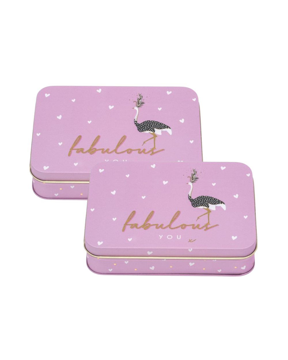 Sara Miller - Little Gestures 'Fabulous You' Small Rectangular Tin, Set of 2