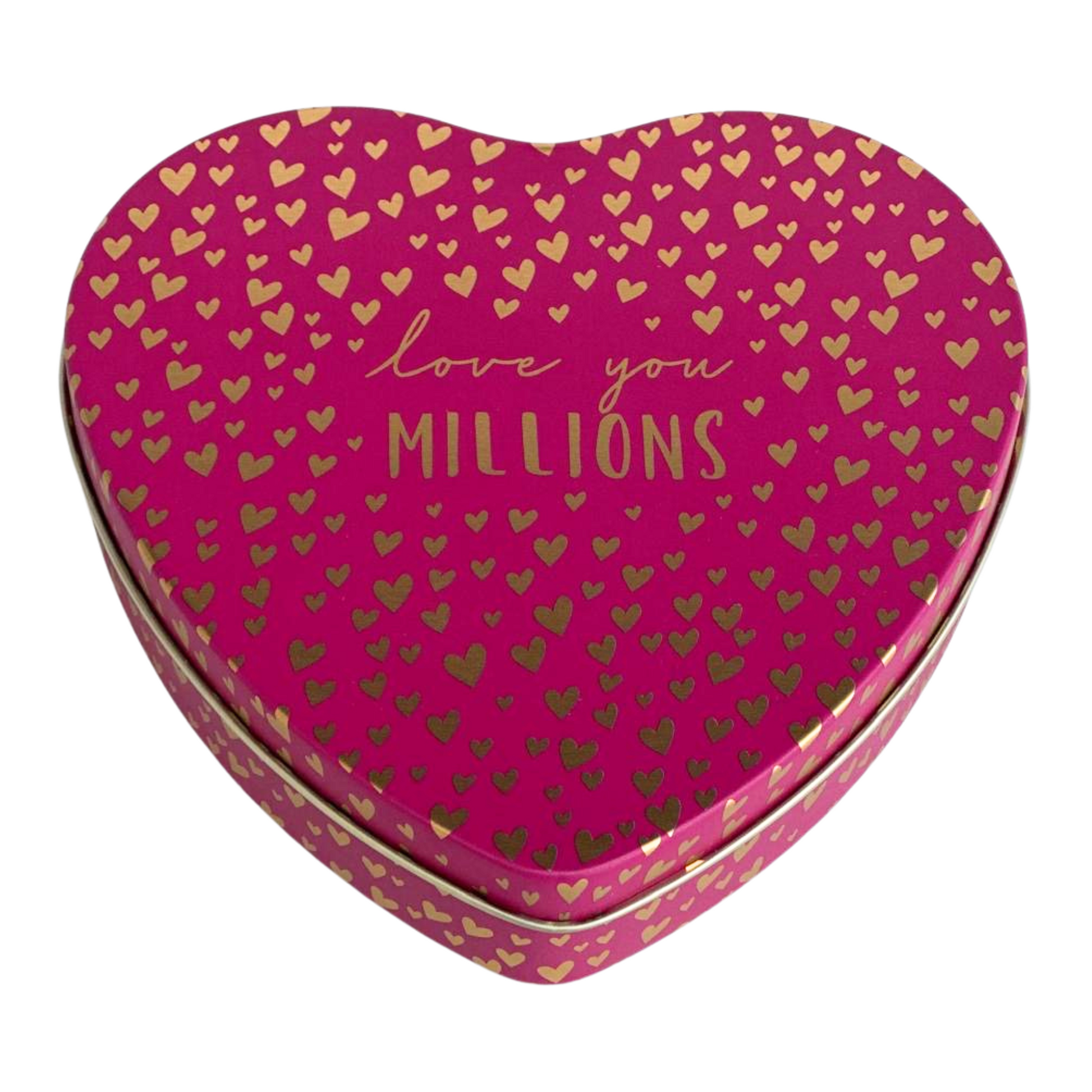 Kitchentins - Sara Miller Little Gestures heart shaped tin- Love You Millions