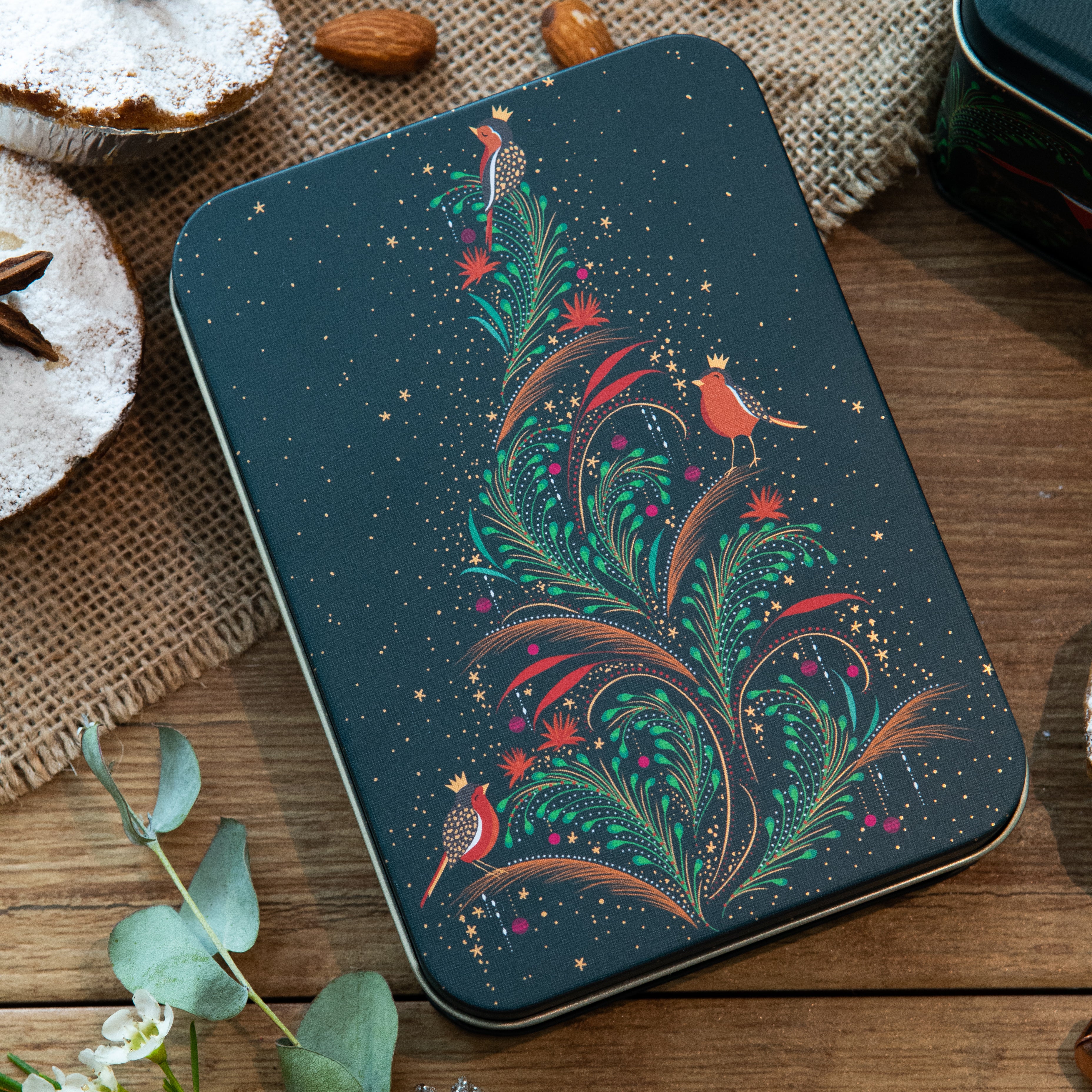 Kitchentins - Sara Miller Robin Small Rectangular Tin