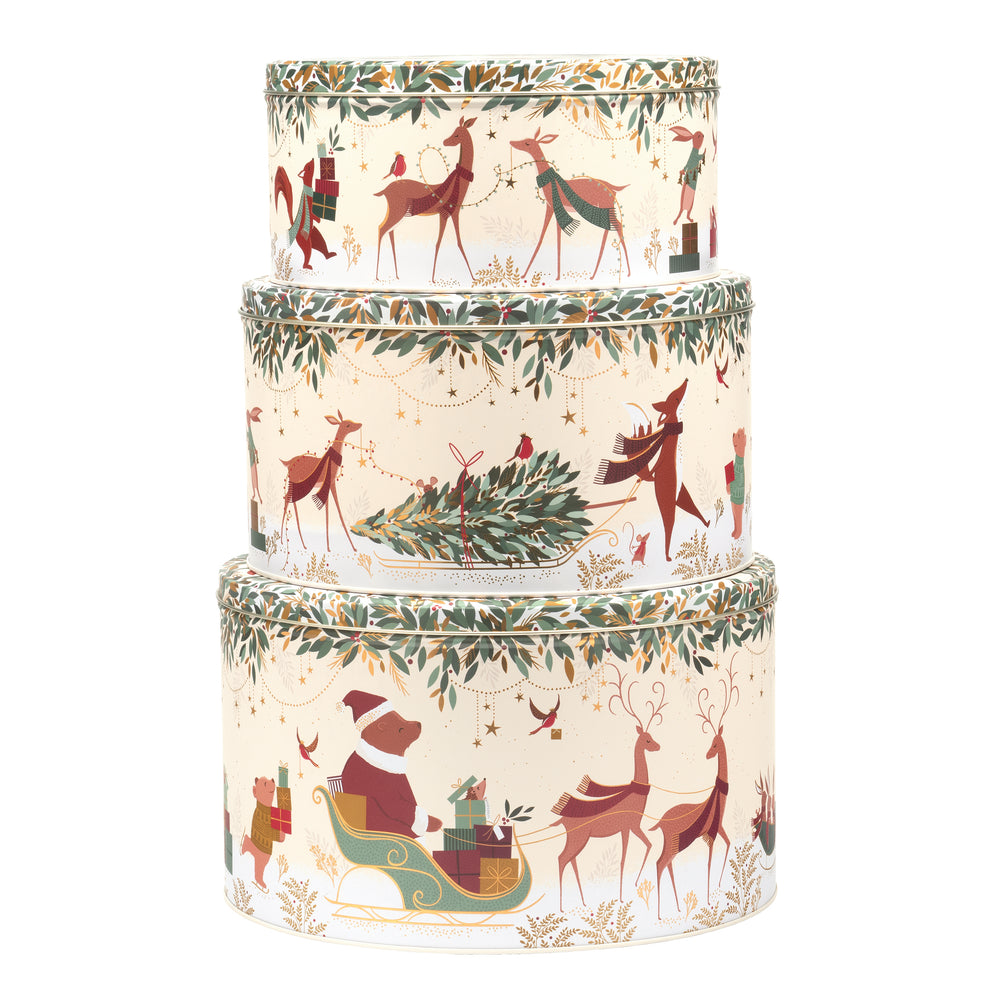 Sara Miller - Woodland Tales Set of 3 Round Cake Tins