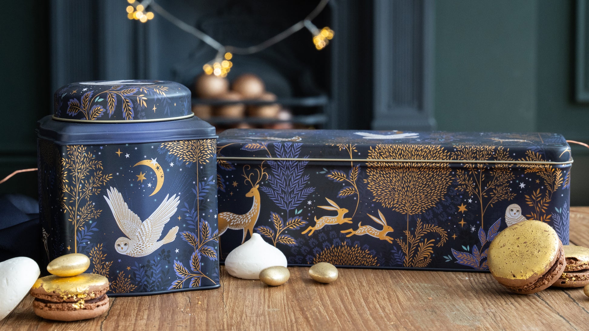 Sara Miller Magical Nightfall Wavy Dome Lid Caddy - Kitchentins