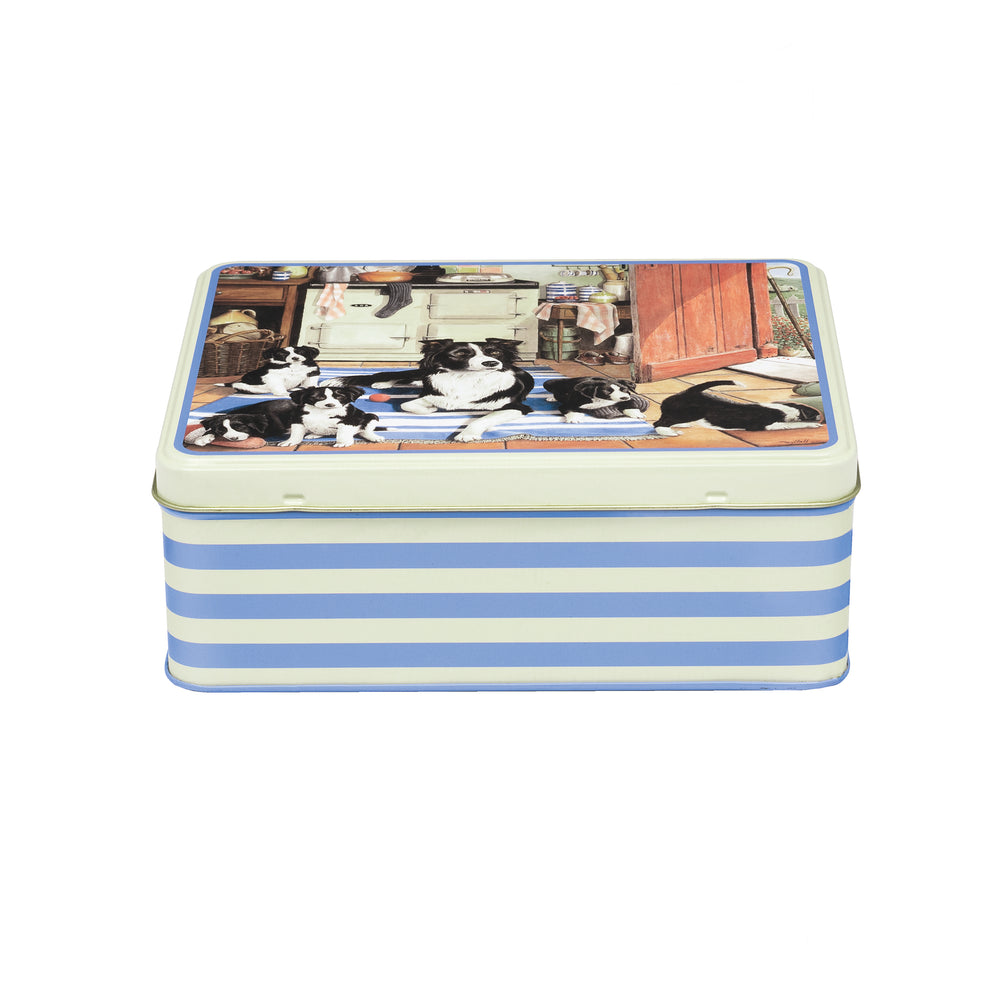 Tracy Hall - Border Collie Deep Rectangular Tin