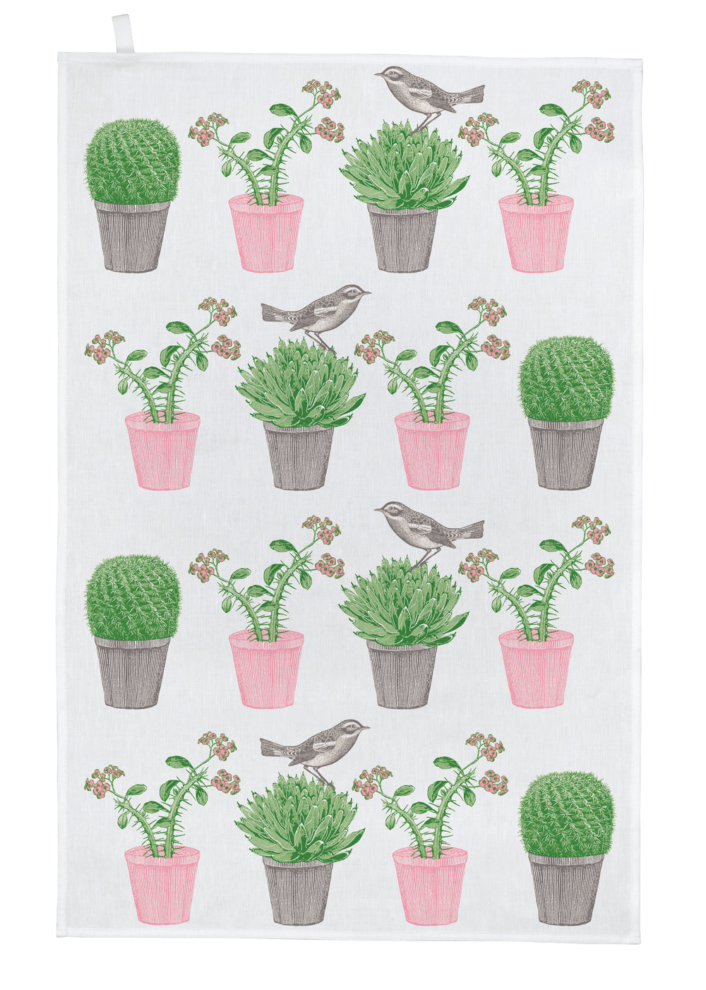 Thornback & Peel - Cactus & Bird Tea Towel