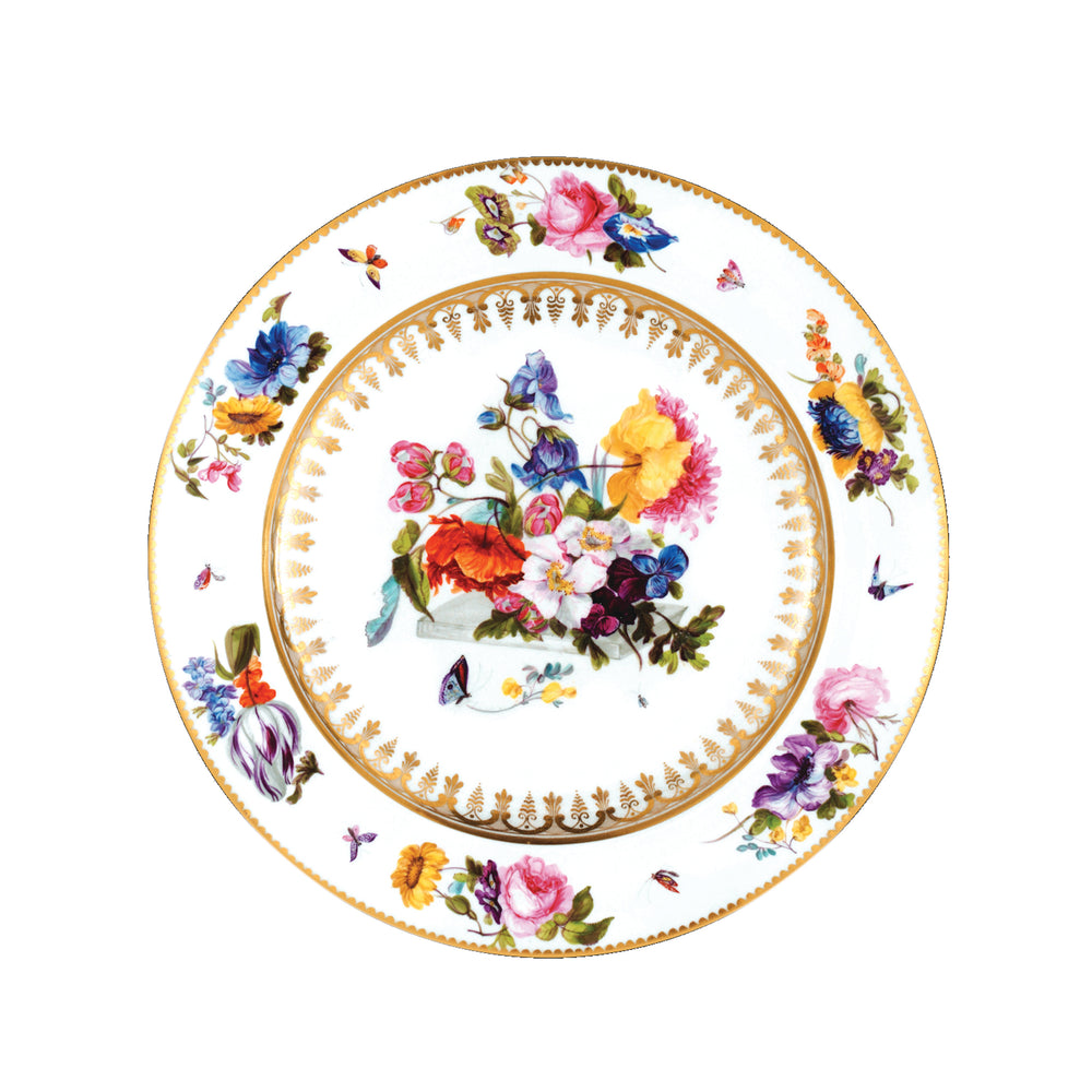 Decorative Tin Plate - White Ground
