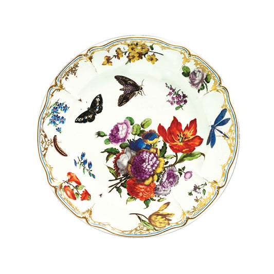 Kitchentins - Decorative Tin Plate- Butterfly Foral design