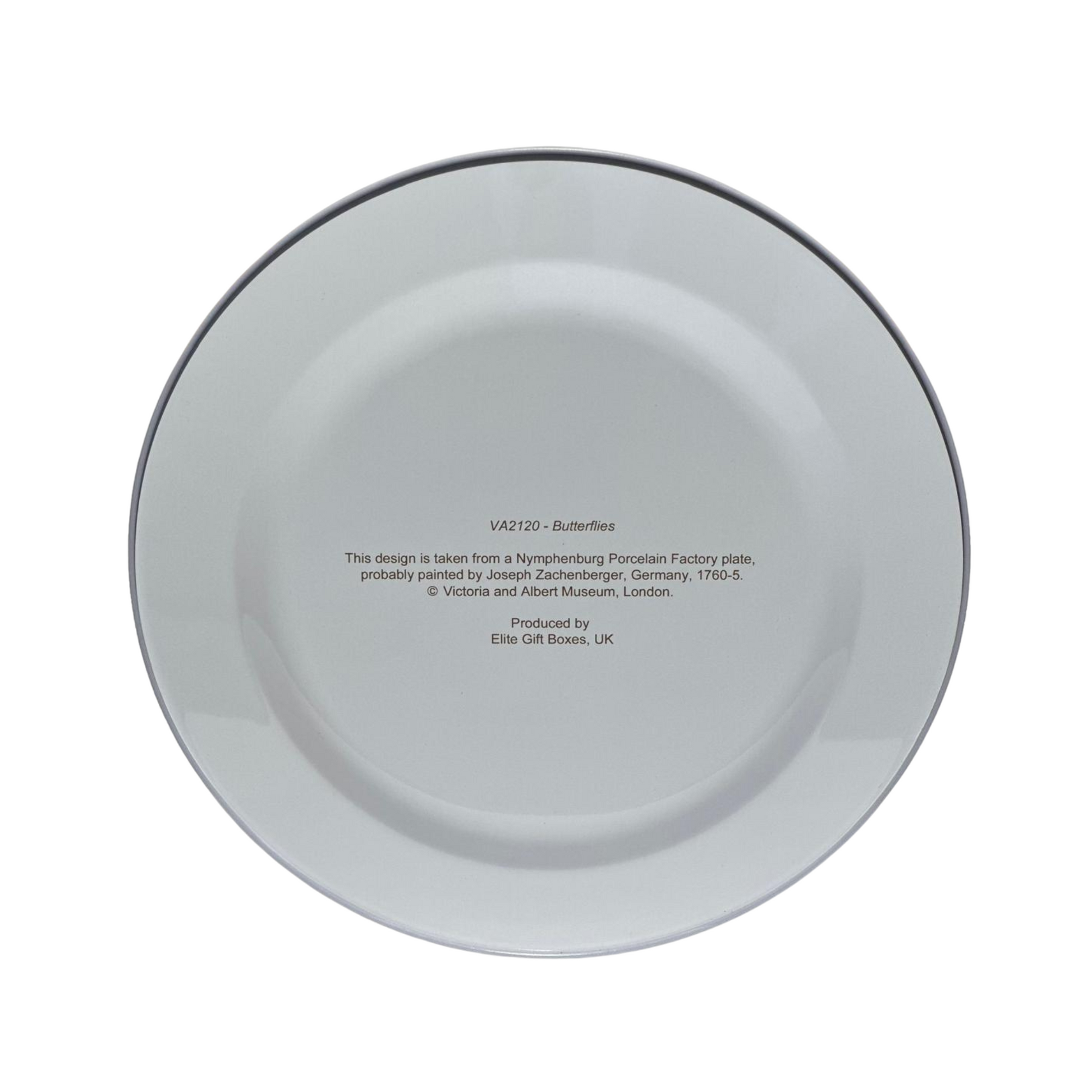 Kitchentins - Pink Butterfly Decorative Tin Plate Back