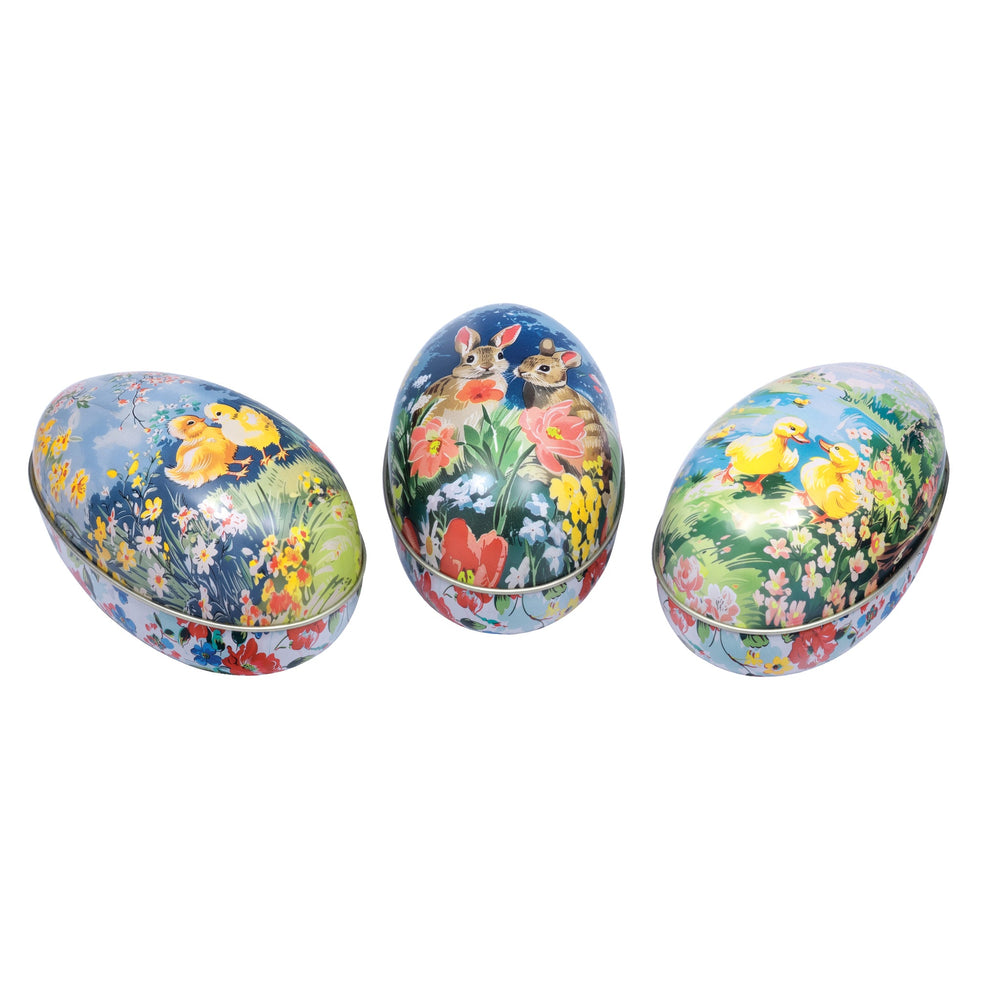 Vintage Easter - Medium Tin Eggs Set of 3