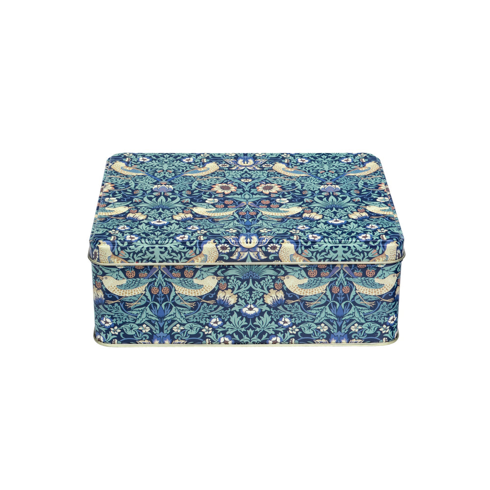 Arts & Crafts - Strawberry Thief Deep rectangular tin
