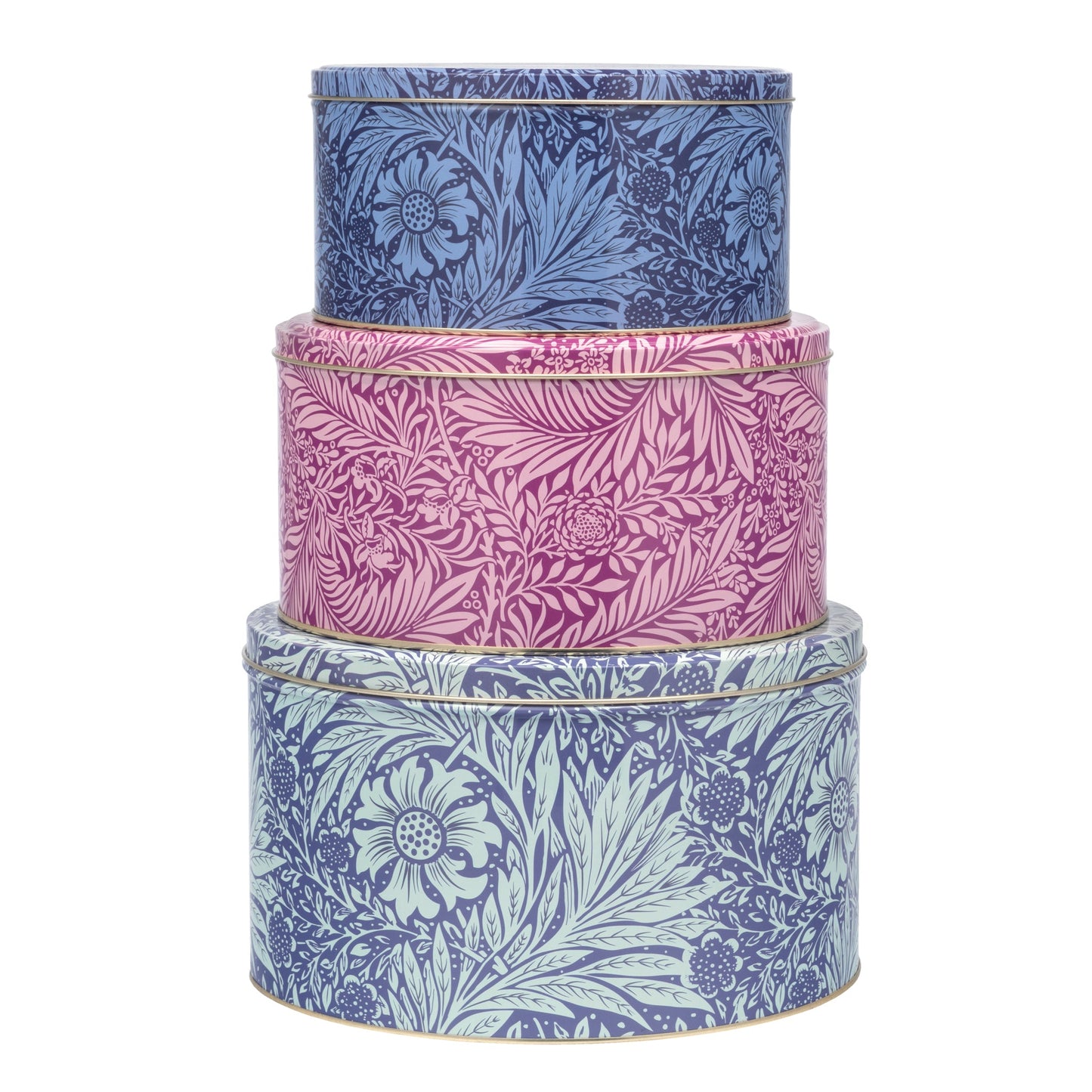 Kitchentins - Arts & Crafts - Marigold Set of 3 Round Cake Tins