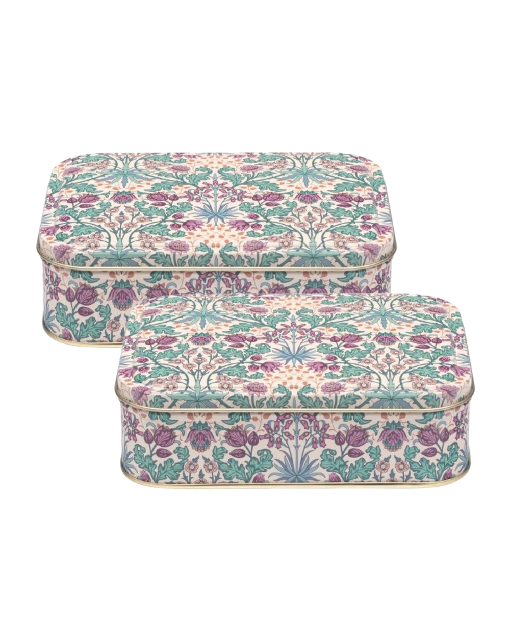 Arts & Crafts - Hyacinth Small rectangular tin, Set of 2