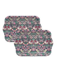 Arts & Crafts - Strawberry Thief Small tray, Set of 2