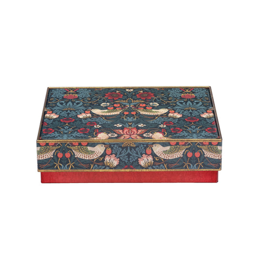 Kitchentins - Arts & Crafts - Green Strawberry Thief Medium Chocolate Tin