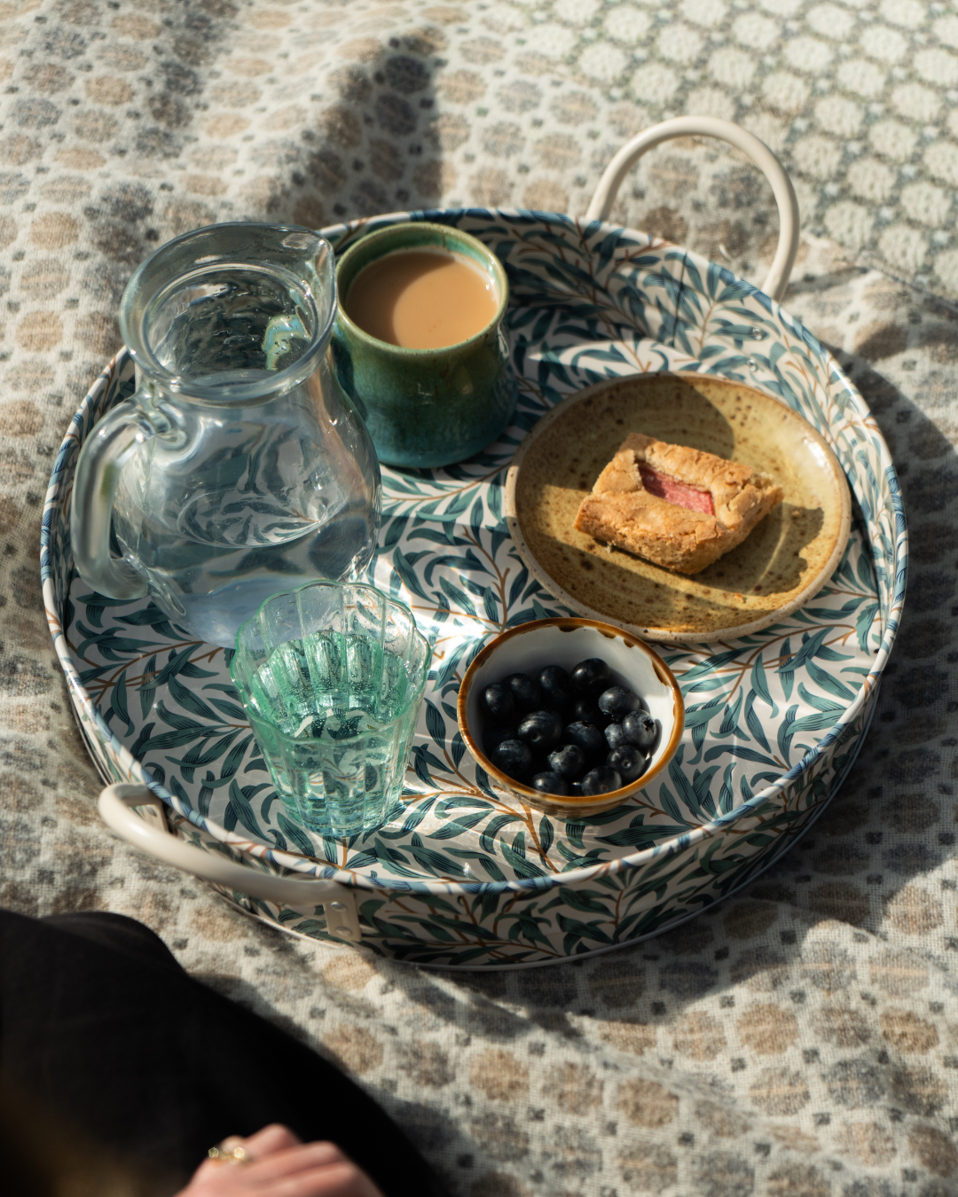Willow Large Handled Tray lifestyle image - Kitchentins