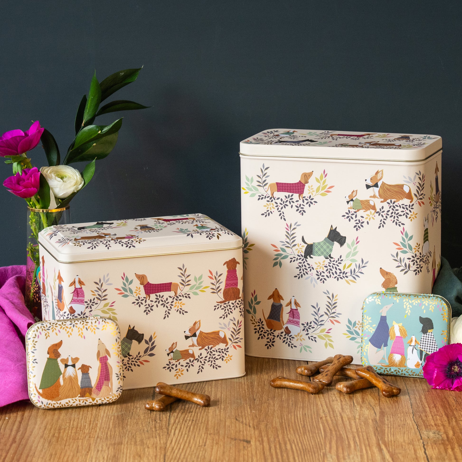 Sara Miller Dapper Dogs lifestyle image - Kitchentins