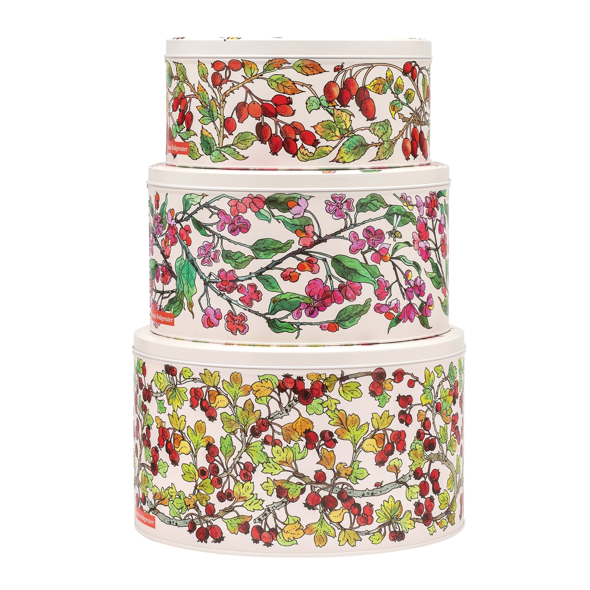 kitchentins - Emma Bridgewater - Birds in the Hedgerow Set of 3 cake tins