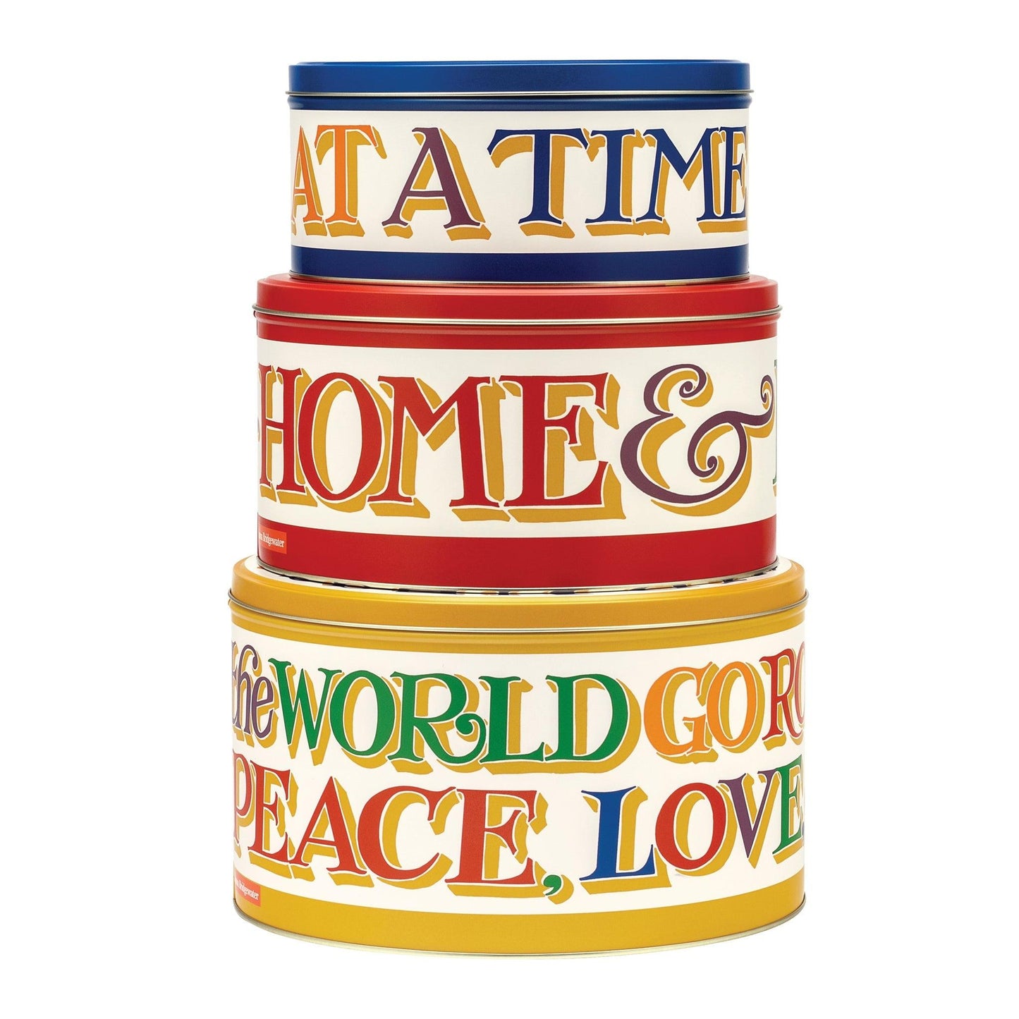 kitchentins - Emma Bridgewater - Brighter World Set 3 Round Cake Tins