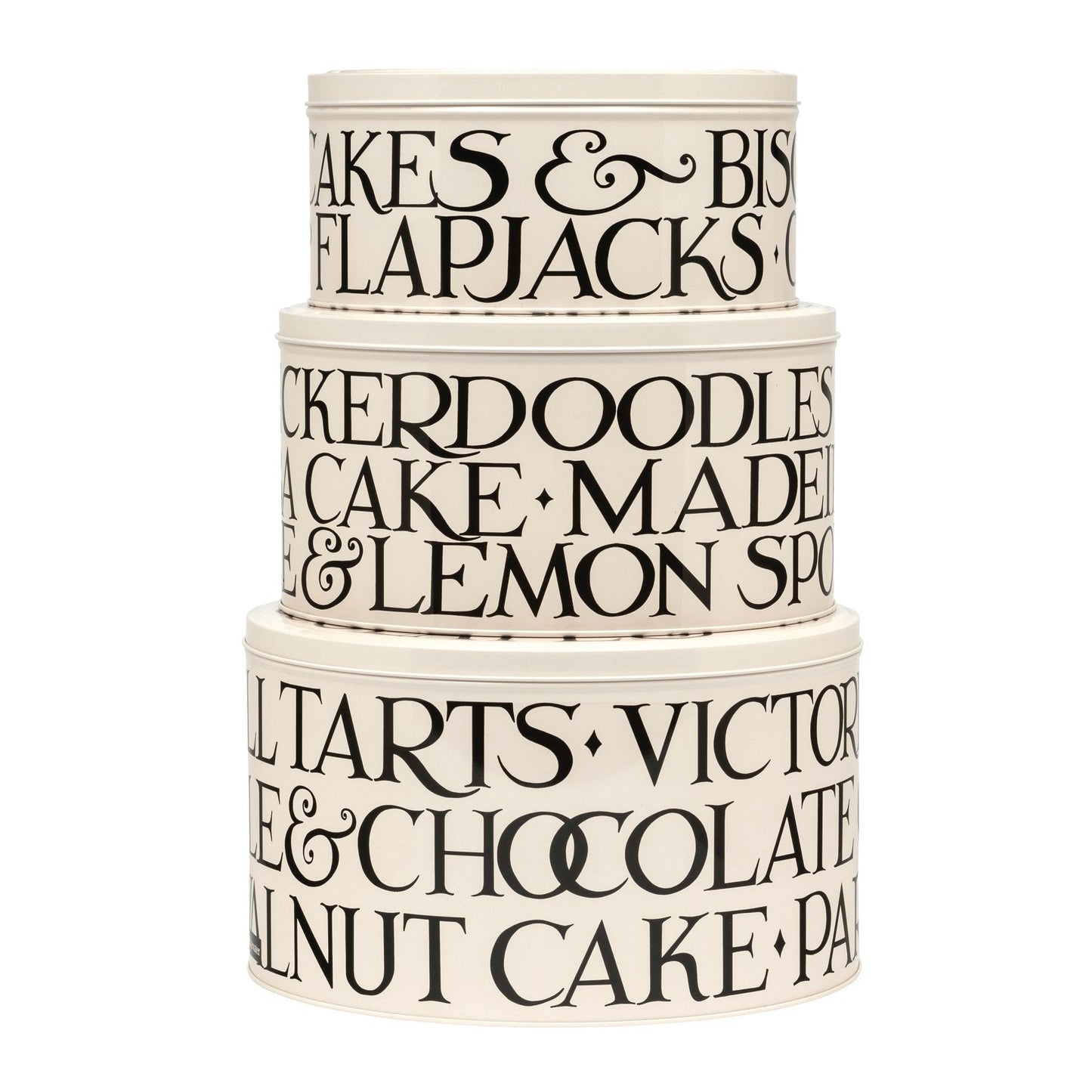 Emma Bridgewater - Black Toast Set of 3 Cake Tins - Kitchentins.com