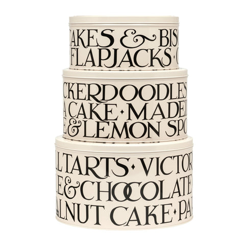 Emma Bridgewater - Black Toast Set of 3 Cake Tins