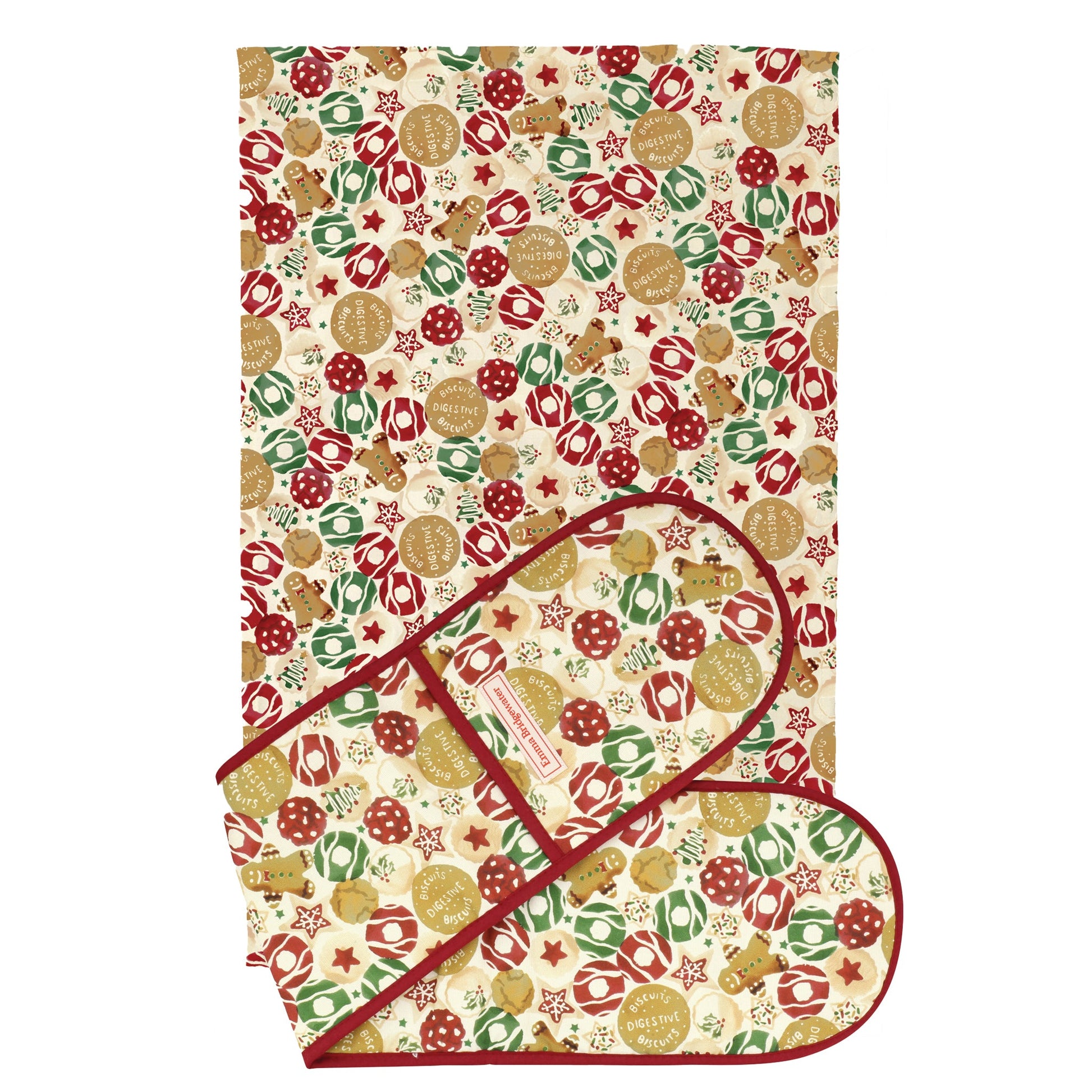 kitchentins - Emma Bridgewater - Christmas Biscuits Oven Glove & Tea Towel