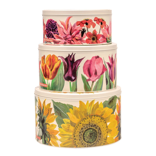 kitchentins - Emma Bridgewater - Flowers Set 3 round Cake tins