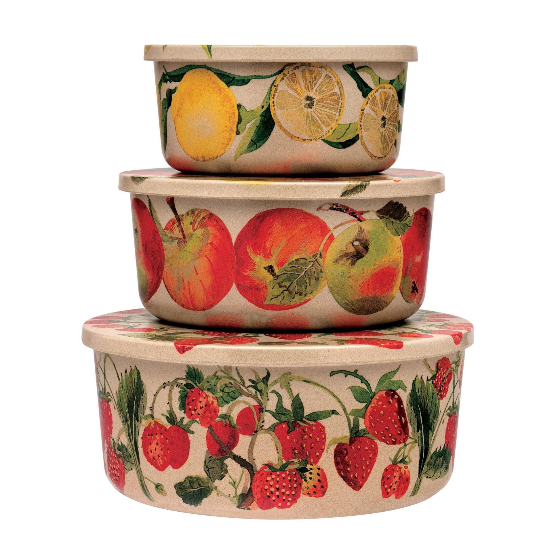 kitchentins - Emma Bridgewater - Fruits Set 3 Rice husk storage tubs