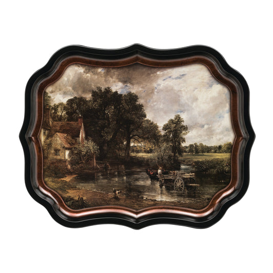 Kitchentins - Large Gallery serving tray featuring the iconic Constables Hay Wain painting