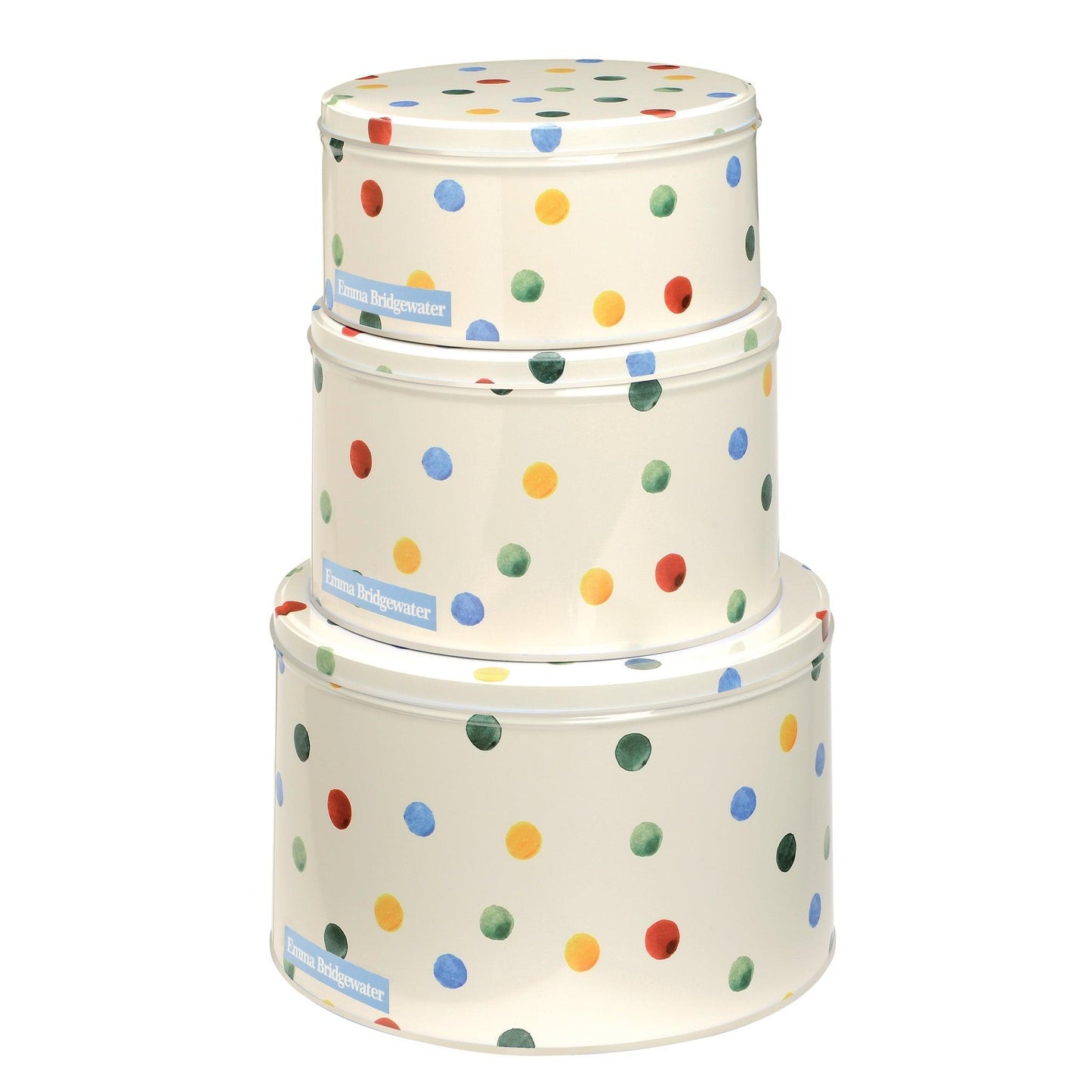 kitchentins - Emma Bridgewater - Polka Dot set 3 round Cake tins