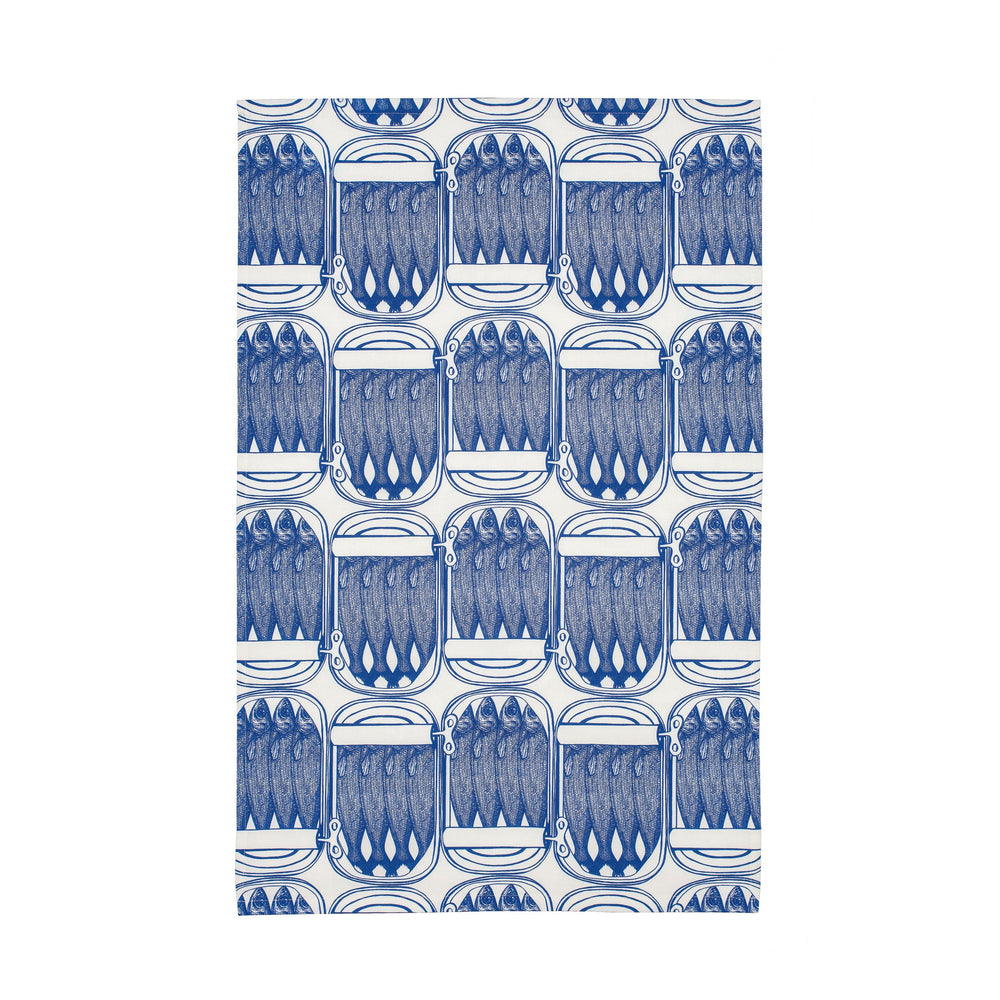 Thornback & Peel - Sardine Tea Towel, Delft Blue