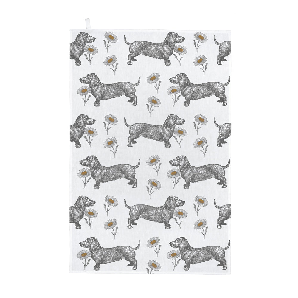 Thornback & Peel - Dog & Daisy Tea Towel