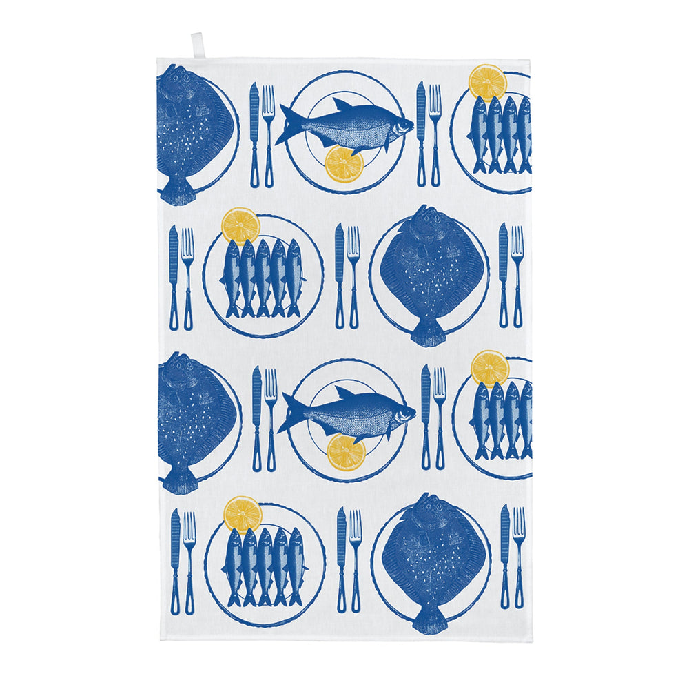Thornback & Peel - Fish Supper Tea Towel